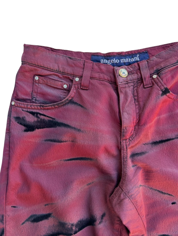 Angelo Marani burgundy red jeans Verkauf – Bild 3