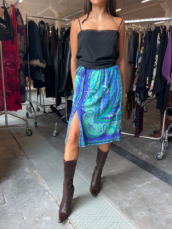70’s Emilio Pucci iconic colorful pattern skirt Mode