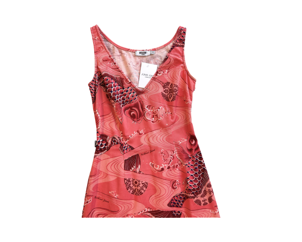 Moschino coral denim dress Schn?ppchen – Bild 4