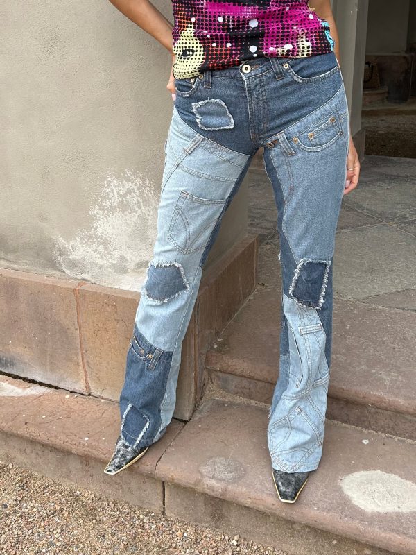 D&G Patched Jeans Y2K Verkauf – Bild 2