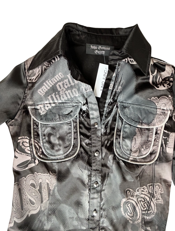 2000’s John Galliano Gazette shirt Online-Schn?ppchen – Bild 4