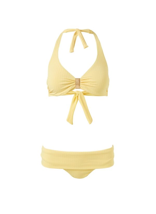 Provence Yellow Ribbed Bikini Top Schn?ppchen – Bild 2